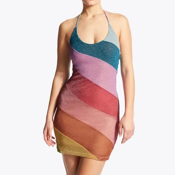 NWT Kurt Geiger London
Rainbow stripe mini dress - Picture 3 of 7